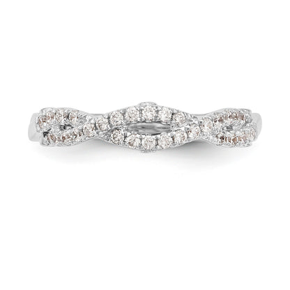 0.23ct. CZ Solid Real 14k White Gold Wedding Wedding Band Ring