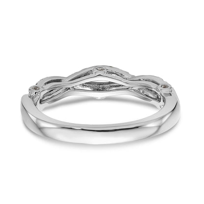 0.34ct. CZ Solid Real 14k White Gold Wedding Wedding Band Ring