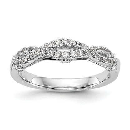 0.23ct. CZ Solid Real 14k White Gold Wedding Wedding Band Ring