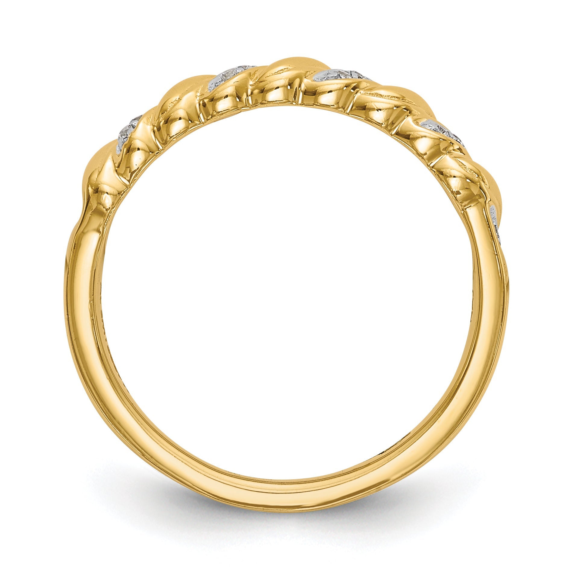 0.56ct. CZ Solid Real 14K Wedding Wedding Band Ring