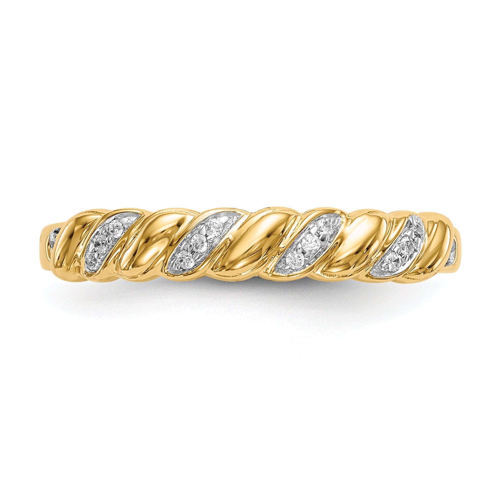 0.56ct. CZ Solid Real 14K Wedding Wedding Band Ring