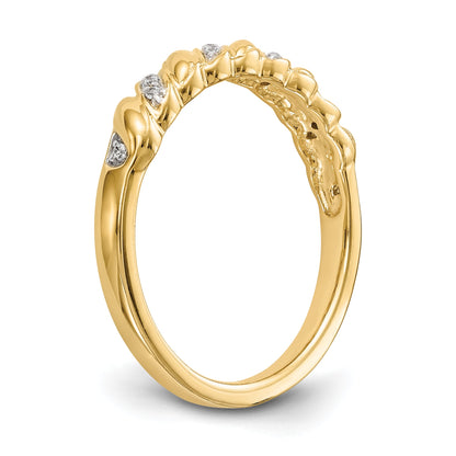 0.56ct. CZ Solid Real 14K Wedding Wedding Band Ring
