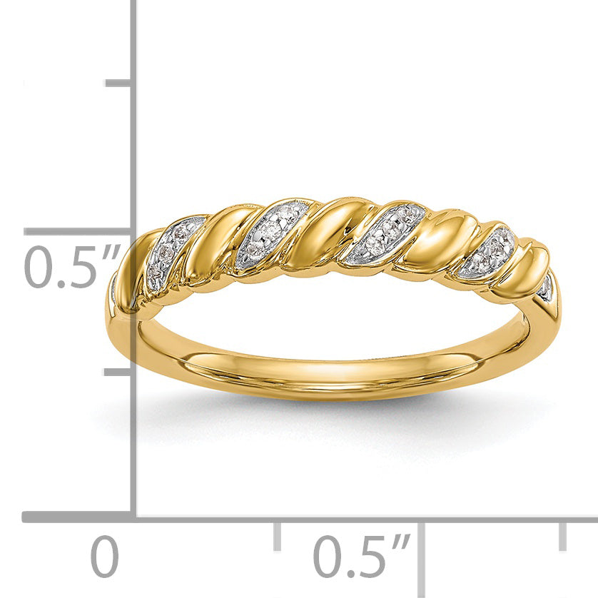 0.56ct. CZ Solid Real 14K Wedding Wedding Band Ring