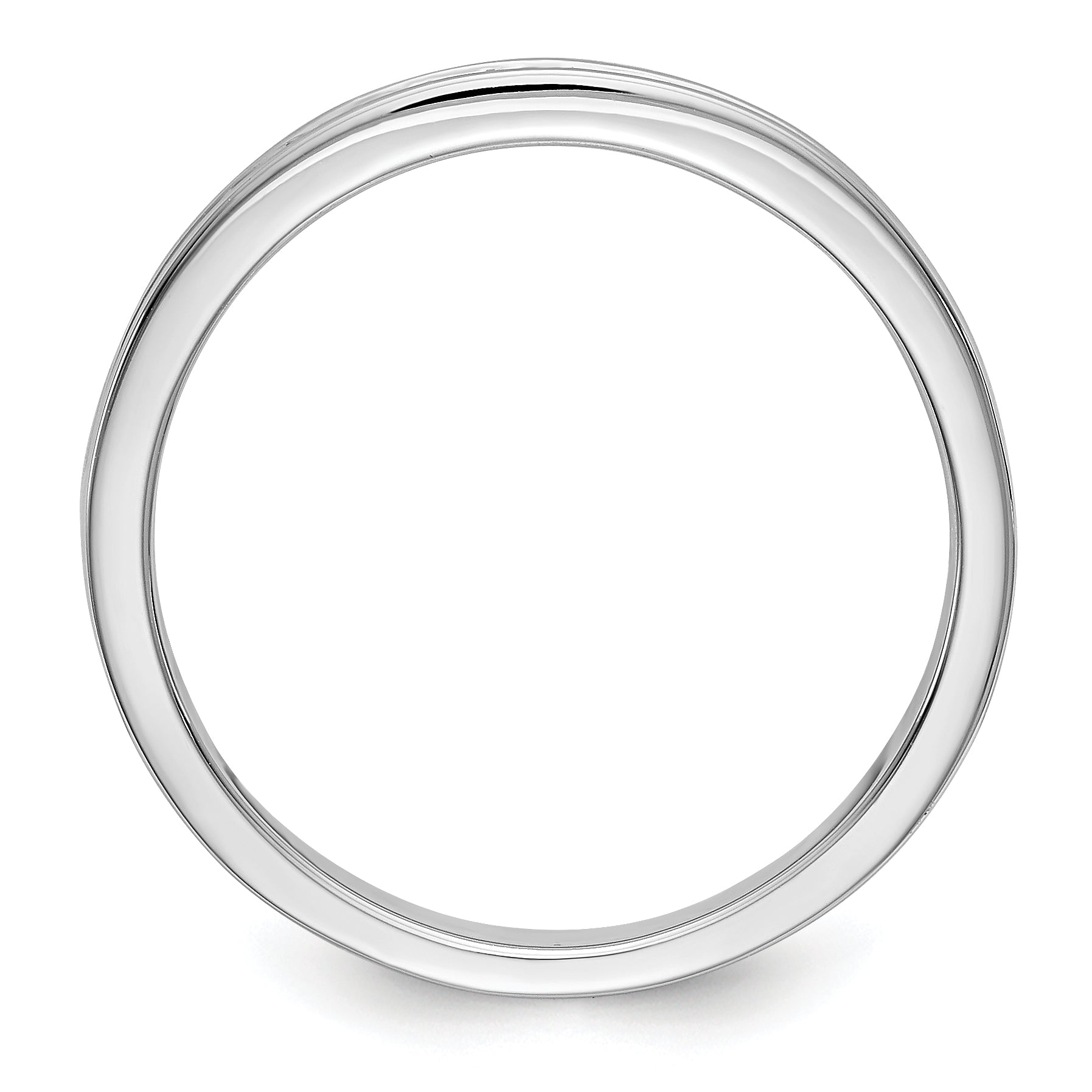 0.20ct. CZ Solid Real 14k White Gold Wedding Wedding Band Ring