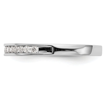 0.20ct. CZ Solid Real 14k White Gold Wedding Wedding Band Ring