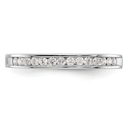0.20ct. CZ Solid Real 14k White Gold Wedding Wedding Band Ring