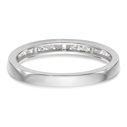 0.20ct. CZ Solid Real 14k White Gold Wedding Wedding Band Ring