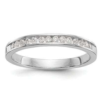 0.20ct. CZ Solid Real 14k White Gold Wedding Wedding Band Ring