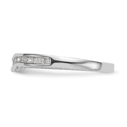 0.34ct. CZ Solid Real 14k White Gold Wedding Wedding Band Ring