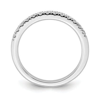 0.33ct. CZ Solid Real 14k White Gold Wedding Wedding Band Ring