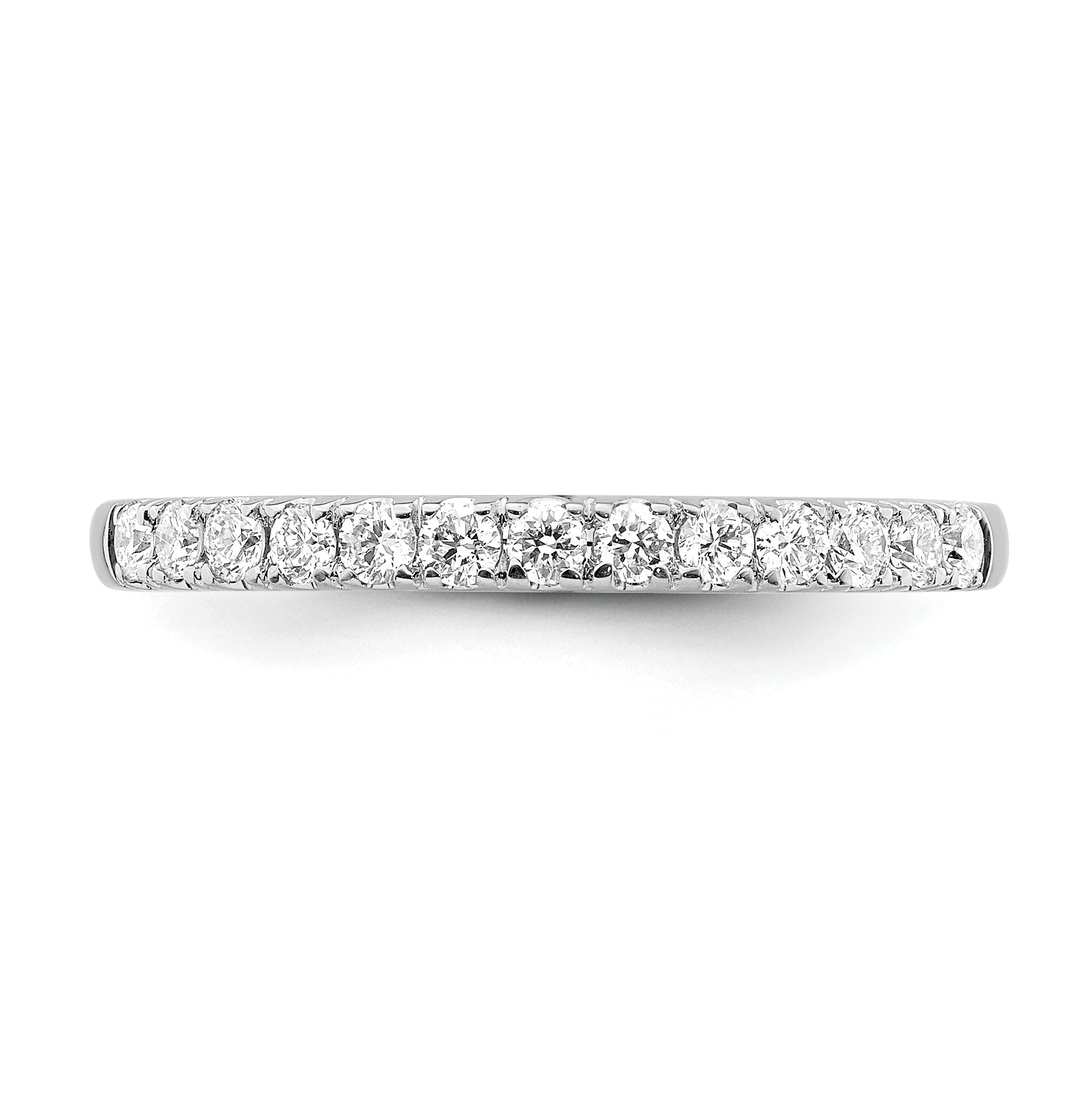 0.33ct. CZ Solid Real 14k White Gold Wedding Wedding Band Ring