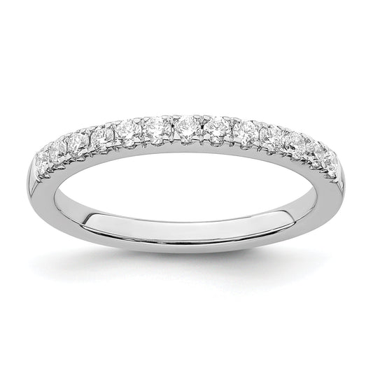 0.33ct. CZ Solid Real 14k White Gold Wedding Wedding Band Ring