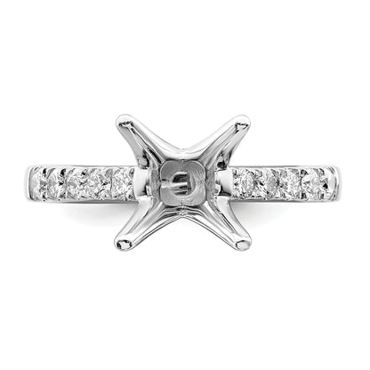 2.00ct. CZ Solid Real 14K White Gold Engagement Ring