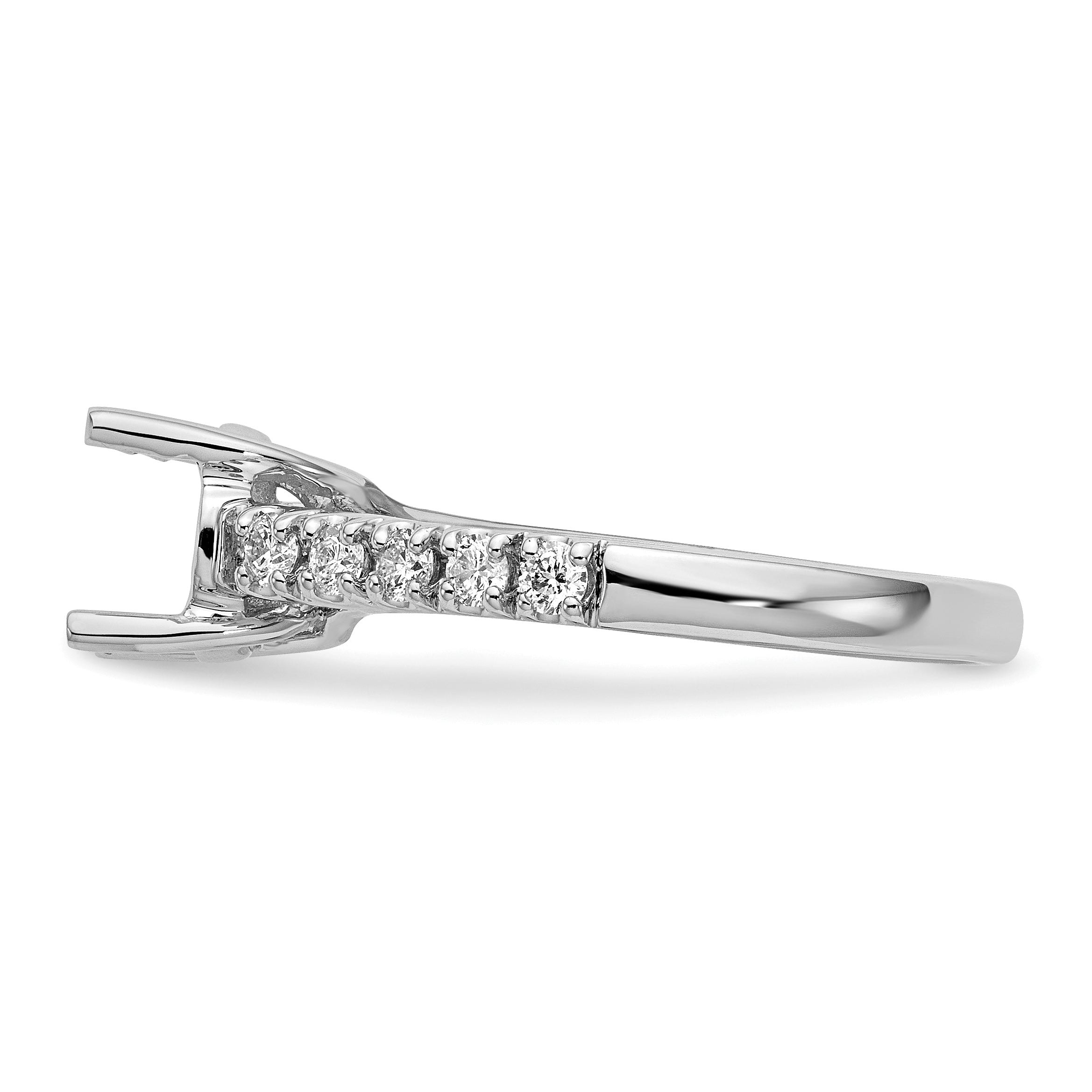 1.50ct. CZ Solid Real 14K White Gold Engagement Ring