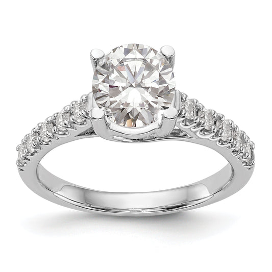 1.50ct. CZ Solid Real 14K White Gold Engagement Ring