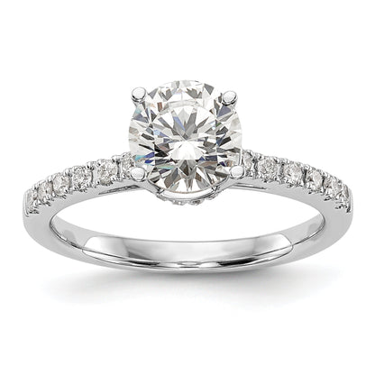 1.00ct. CZ Solid Real 14K White Gold Engagement Ring