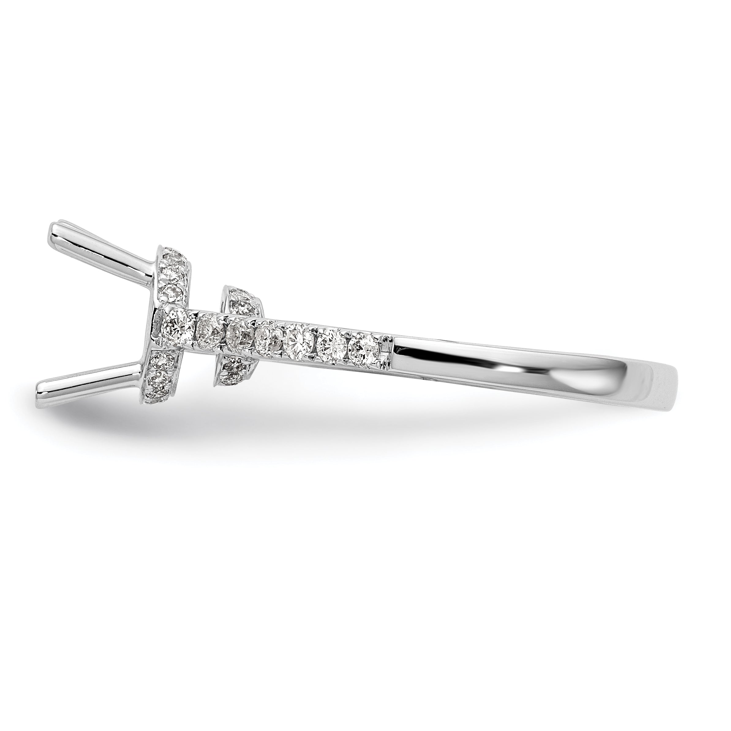 1.50ct. CZ Solid Real 14K White Gold Engagement Ring