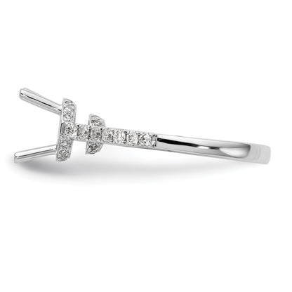 1.50ct. CZ Solid Real 14K White Gold Engagement Ring