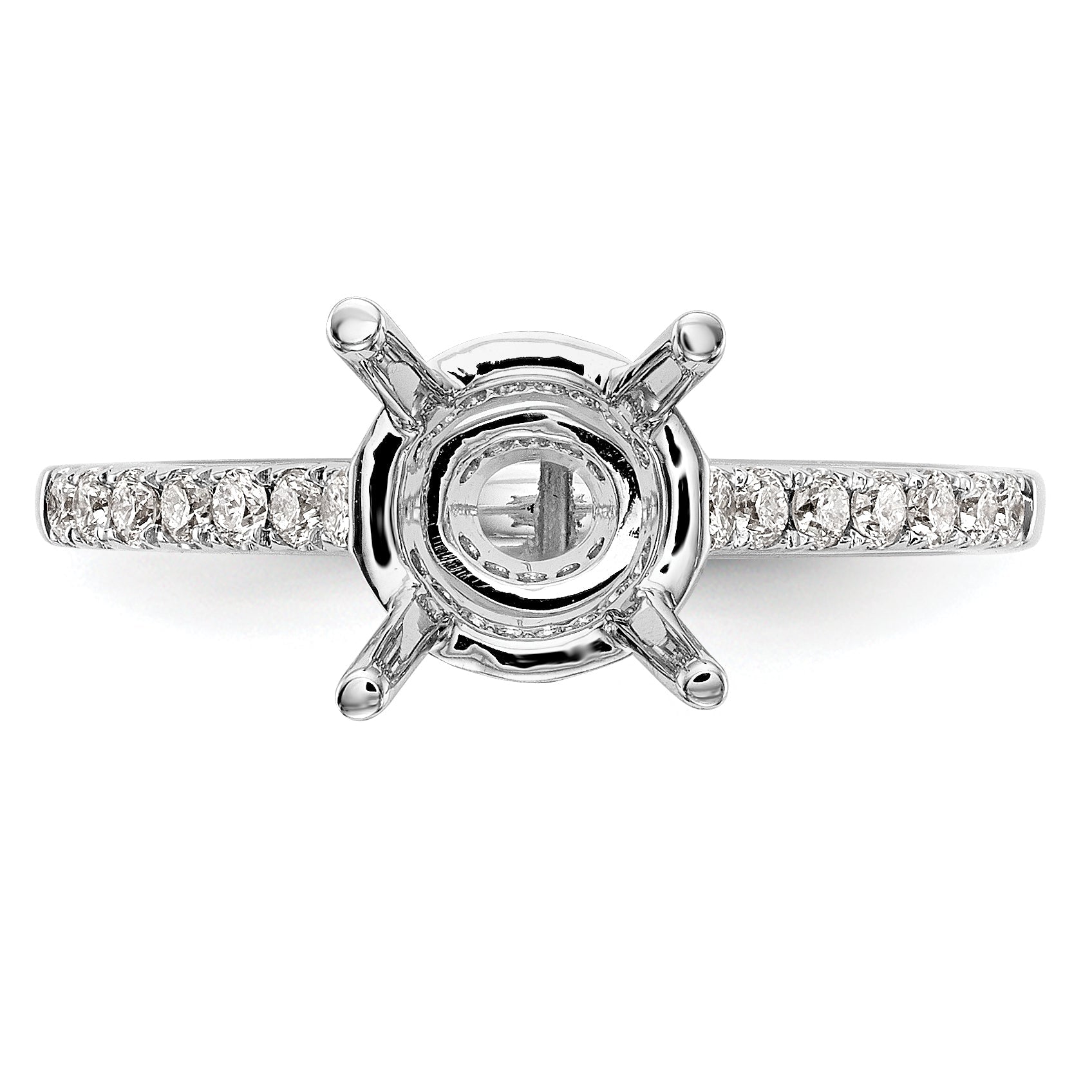 1.50ct. CZ Solid Real 14K White Gold Engagement Ring