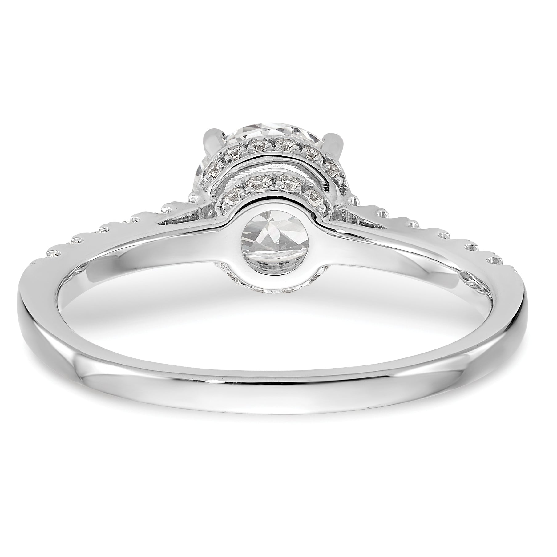 1.50ct. CZ Solid Real 14K White Gold Engagement Ring