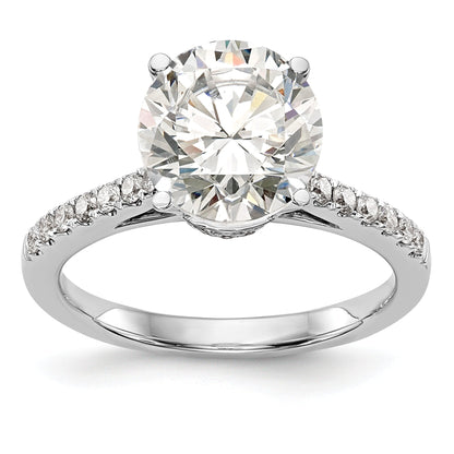 1.50ct. CZ Solid Real 14K White Gold Engagement Ring