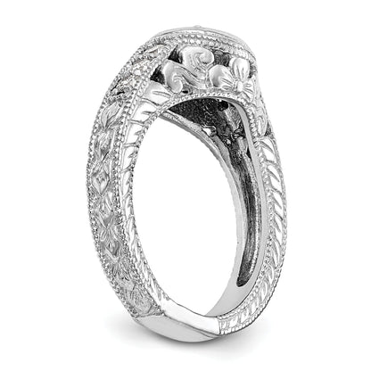 0.50ct. CZ Solid Real 14K White Gold Engagement Ring