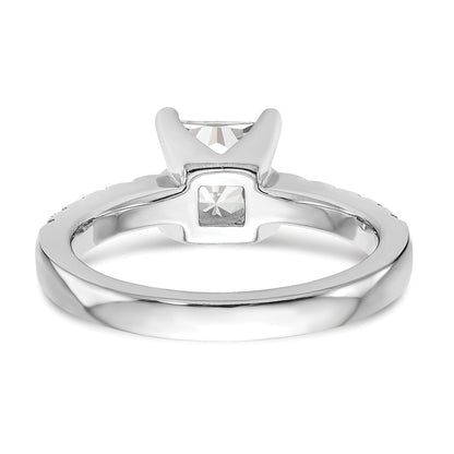 1.00ct. CZ Solid Real 14K White Gold Engagement Ring