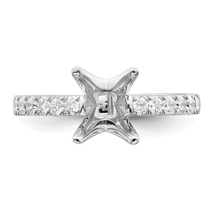 1.50ct. CZ Solid Real 14K White Gold Engagement Ring