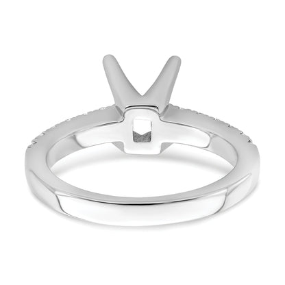 1.50ct. CZ Solid Real 14K White Gold Engagement Ring