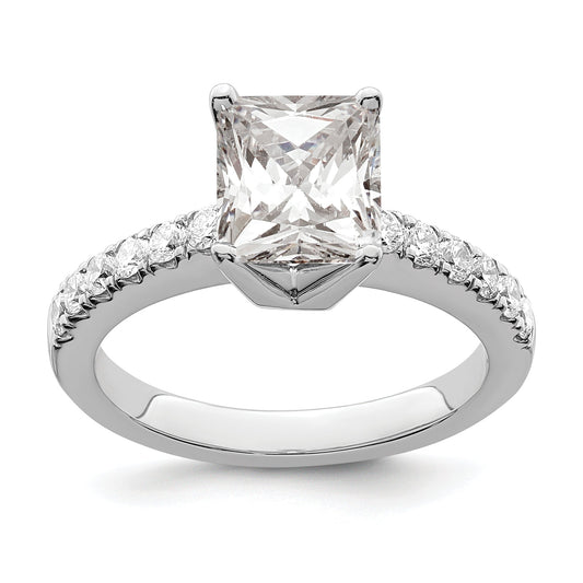 1.50ct. CZ Solid Real 14K White Gold Engagement Ring