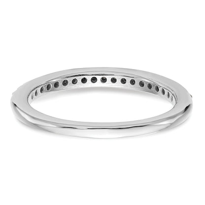 0.15ct. CZ Solid Real 14k White Gold Wedding Wedding Band Ring