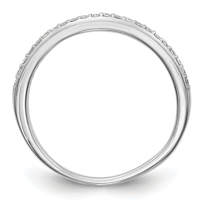0.16ct. CZ Solid Real 14k White Gold Wedding Wedding Band Ring