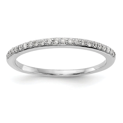 0.16ct. CZ Solid Real 14k White Gold Wedding Wedding Band Ring
