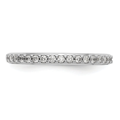 0.27ct. CZ Solid Real 14k White Gold Wedding Wedding Band Ring