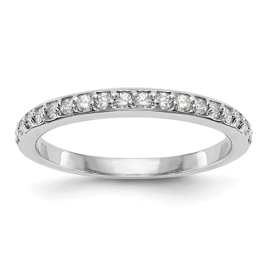 0.27ct. CZ Solid Real 14k White Gold Wedding Wedding Band Ring