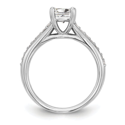 0.75ct. CZ Solid Real 14K White Gold Engagement Ring