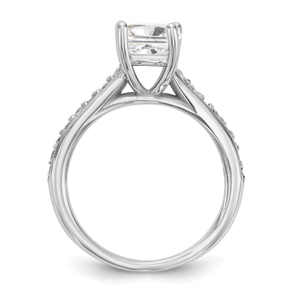 1.00ct. CZ Solid Real 14K White Gold Engagement Ring