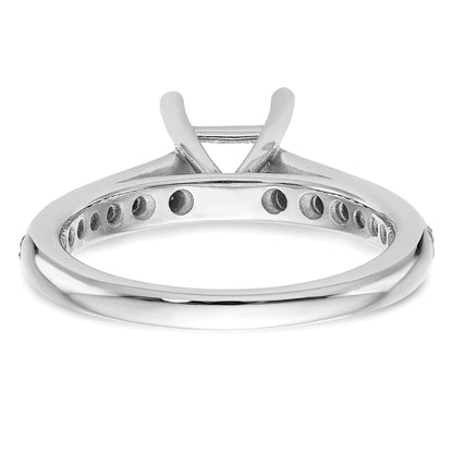 1.00ct. CZ Solid Real 14K White Gold Engagement Ring