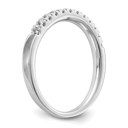 0.29ct. CZ Solid Real 14k White Gold Wedding Wedding Band Ring