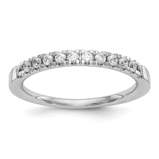 0.29ct. CZ Solid Real 14k White Gold Wedding Wedding Band Ring