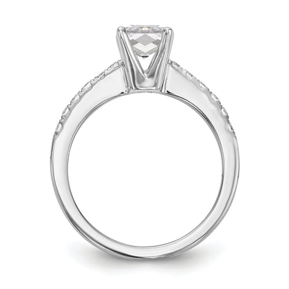 0.25ct. CZ Solid Real 14K White Gold Engagement Ring