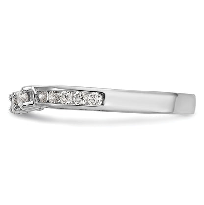 0.57ct. CZ Solid Real 14k White Gold Wedding Wedding Band Ring
