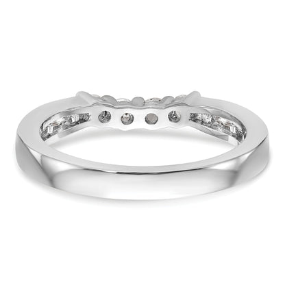 0.57ct. CZ Solid Real 14k White Gold Wedding Wedding Band Ring
