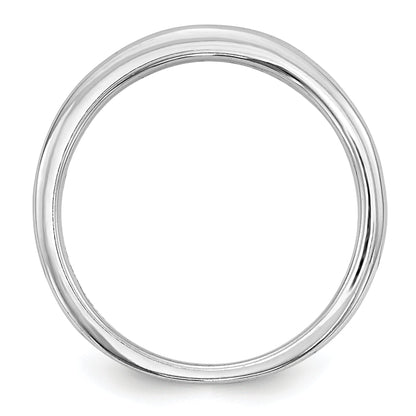 0.19ct. CZ Solid Real 14k White Gold Wedding Wedding Band Ring