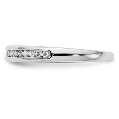 0.19ct. CZ Solid Real 14k White Gold Wedding Wedding Band Ring