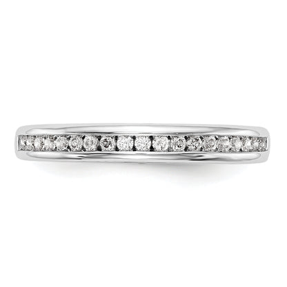 0.19ct. CZ Solid Real 14k White Gold Wedding Wedding Band Ring