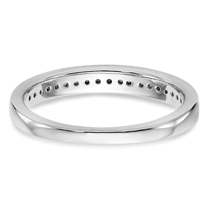 0.19ct. CZ Solid Real 14k White Gold Wedding Wedding Band Ring