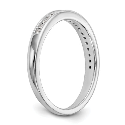 0.19ct. CZ Solid Real 14k White Gold Wedding Wedding Band Ring