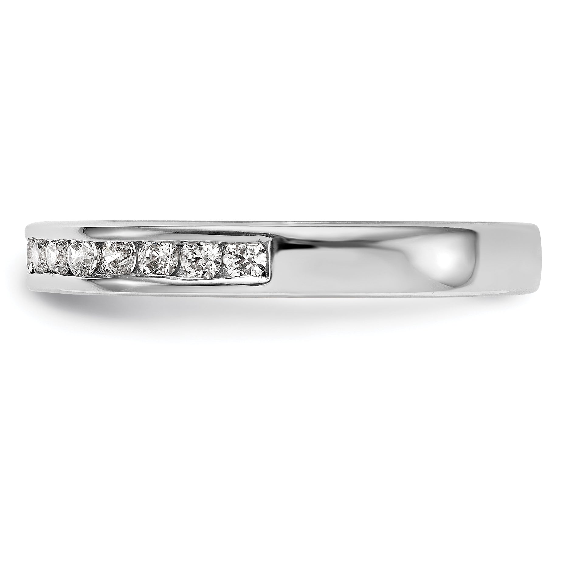 0.30ct. CZ Solid Real 14k White Gold Wedding Wedding Band Ring