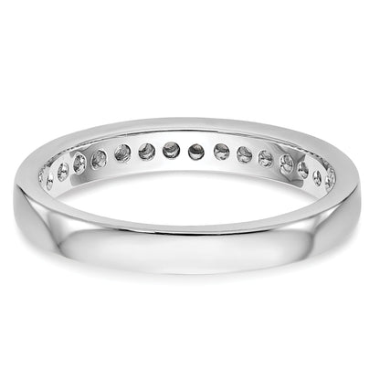 0.30ct. CZ Solid Real 14k White Gold Wedding Wedding Band Ring